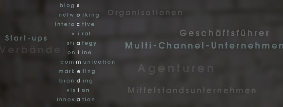 Digitale Medien, Social-Media-Kommunikation, 
strategische Produktentwicklung, Implementierungsbegleitung
